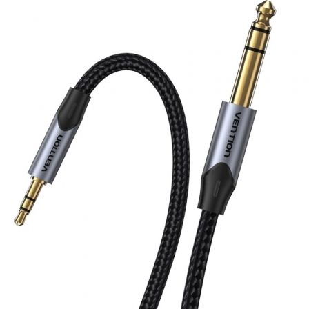 CABLE AUDIO ESTEREO JACK 3.5/M JACK 6.3/M 2 M GRIS VENTION